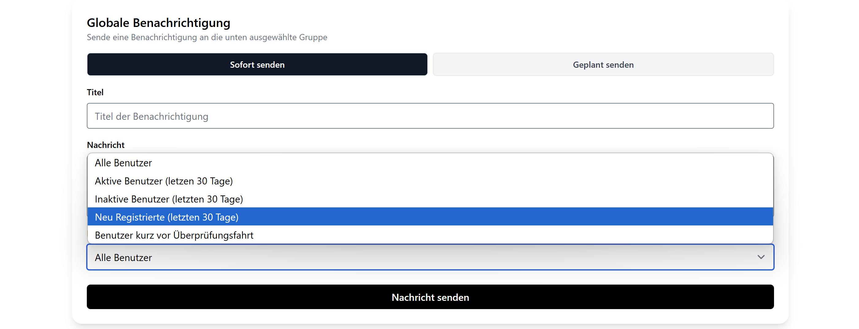 Push-Nachrichten